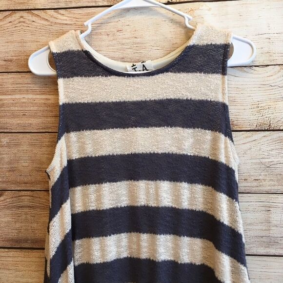 PPLA CLOTHING BAE TUNIC IN NAVY & CREAM STRIPES - Picture 3 of 7